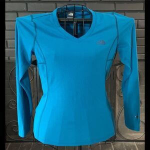 North Face Long Sleeve Teal Long Sleeve Shirt S